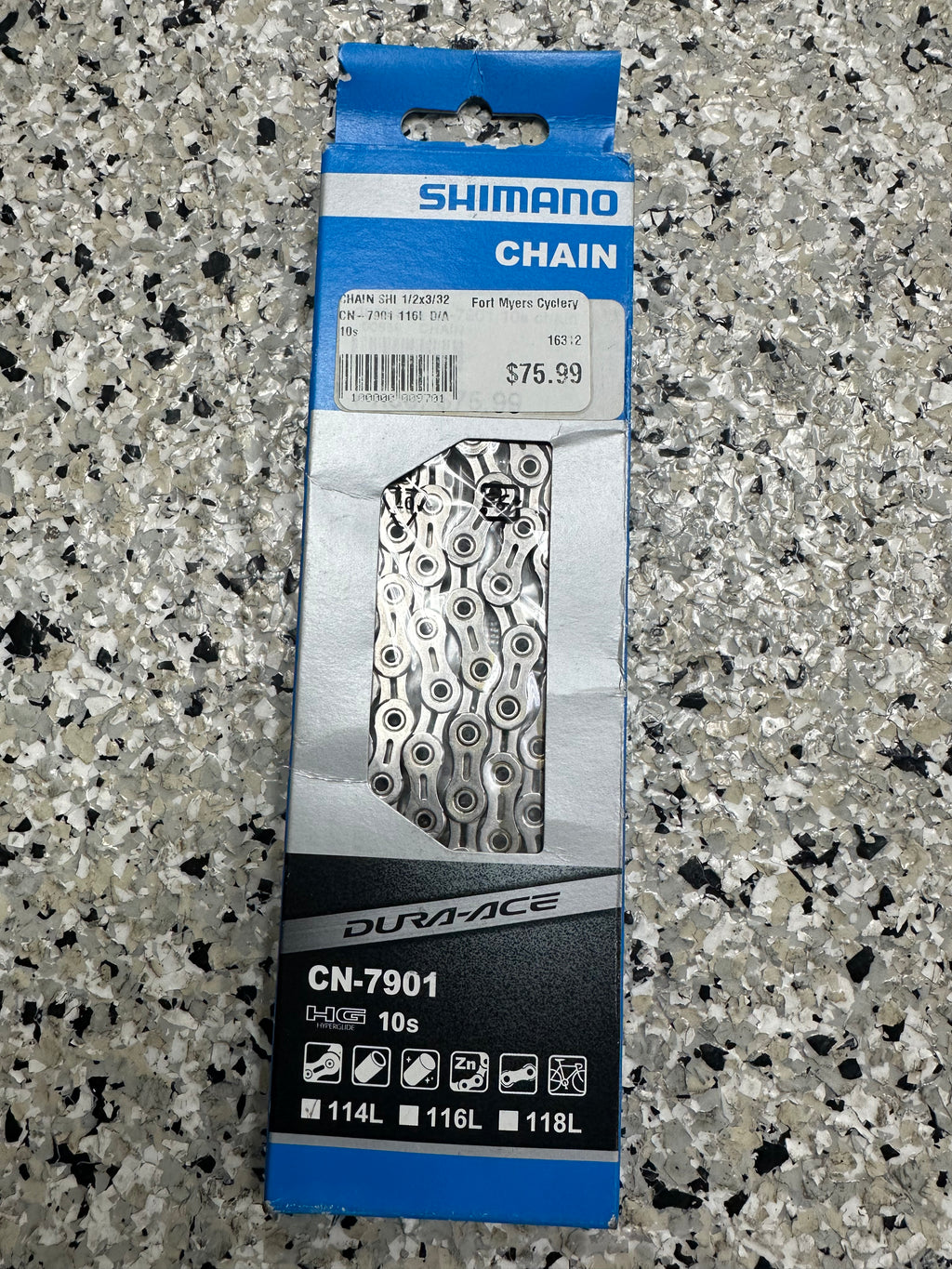 CHAIN SHIMANO DURA-ACE 1/2x3/32 CN-7901 116L D/A 10s