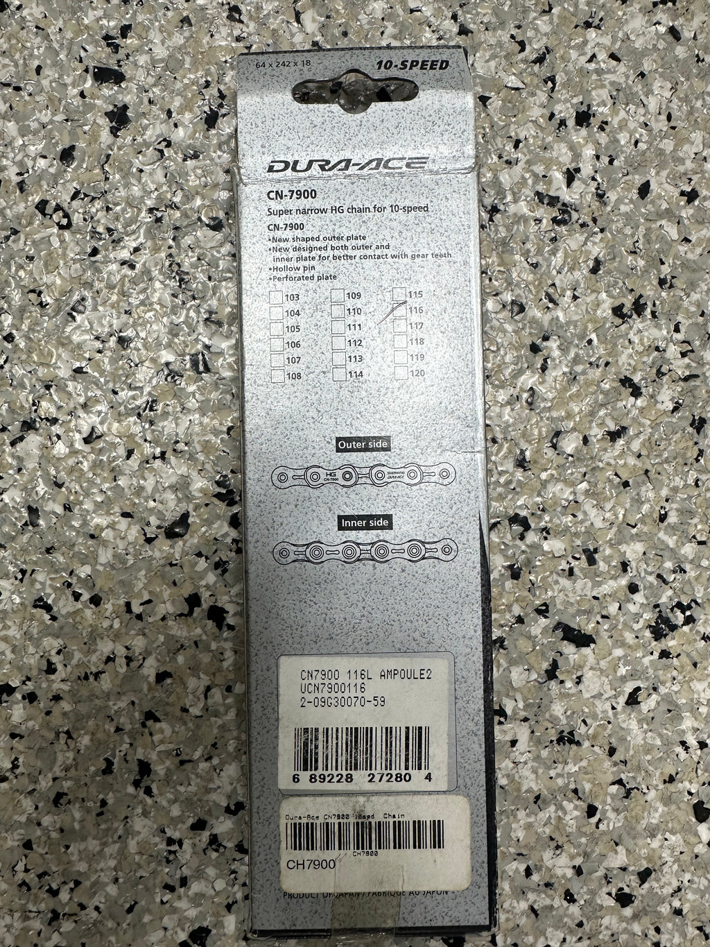 SHIMANO DURA-ACE CN-7900 10-Spd. Chain 116 Links