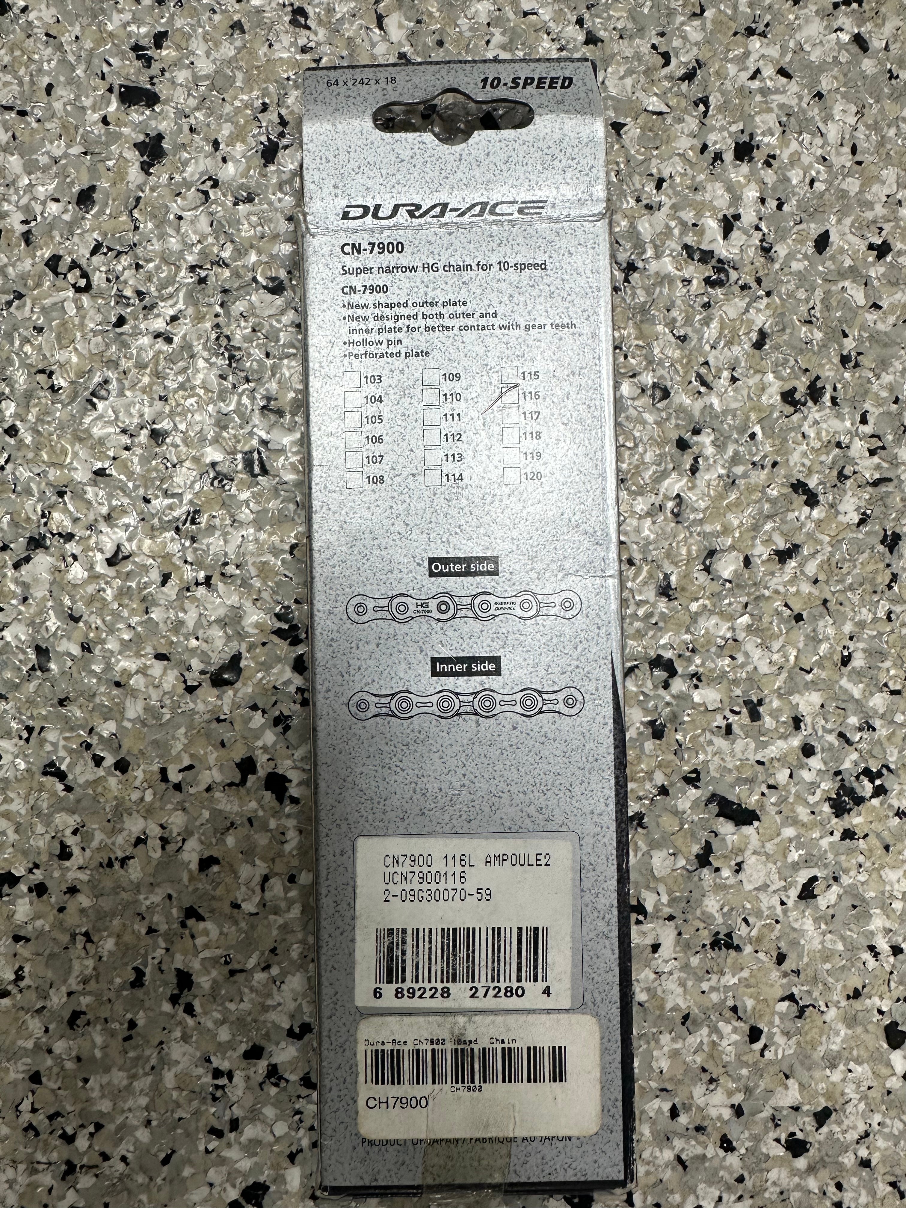 SHIMANO DURA-ACE CN-7900 10-Spd. Chain 116 Links