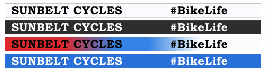 Sunbelt Cycles Bike Life Wristbands pack of 4