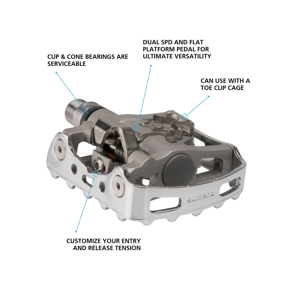 Shimano PEDAL, NON-SERIES(00) PD-M324 W/O REFLECTOR W/CLEAT IND.PACK